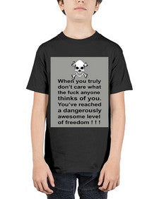 skull 1047# - skull and bones - Youth Tee Unisex