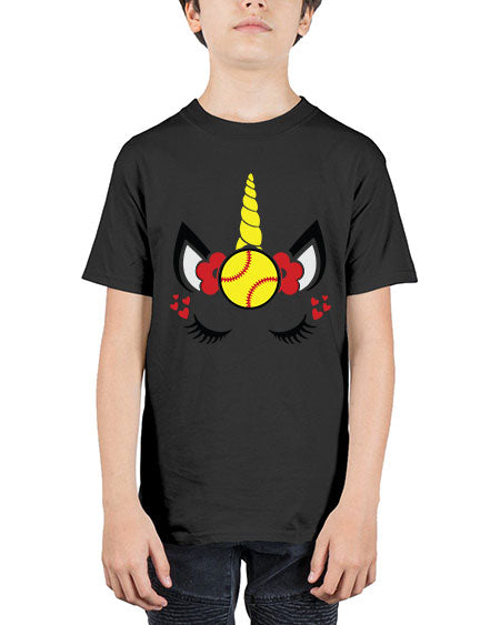 softball unicorn 397# - softball - Youth Tee Unisex