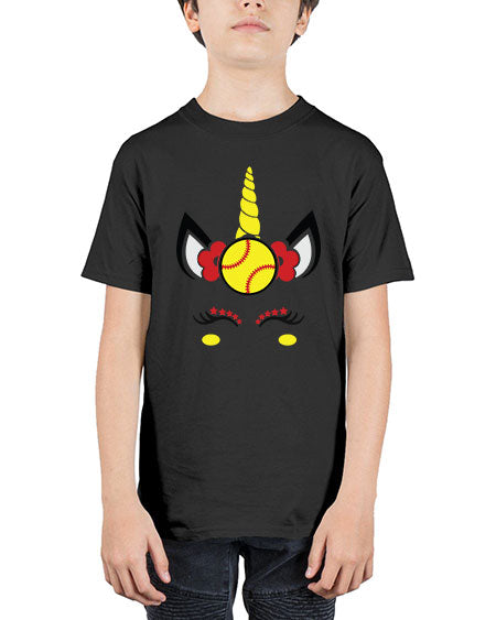 softball unicorn 399# - softball - Youth Tee Unisex