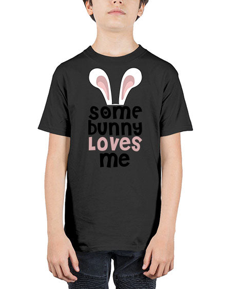 some bunny loves me - rabbit - Youth Tee Unisex
