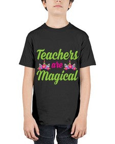 teachers are magical 428# - unicorn - Youth Tee Unisex
