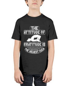 the attitude of gratitude is the highest yoga  544# - yoga - Youth Tee Unisex