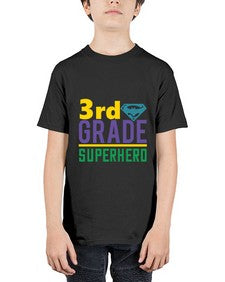 third Grade Superhero 976# - third grade - Youth Tee Unisex