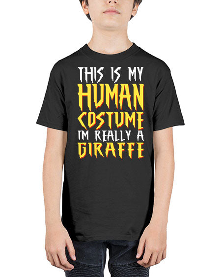 this is my human costume im really a giraffe - giraffee - Youth Tee Unisex