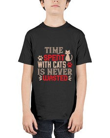 time spend with cat is never wasted Style 121# - cats - Youth Tee Unisex