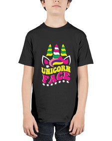 unicorn face 459# - unicorn - Youth Tee Unisex