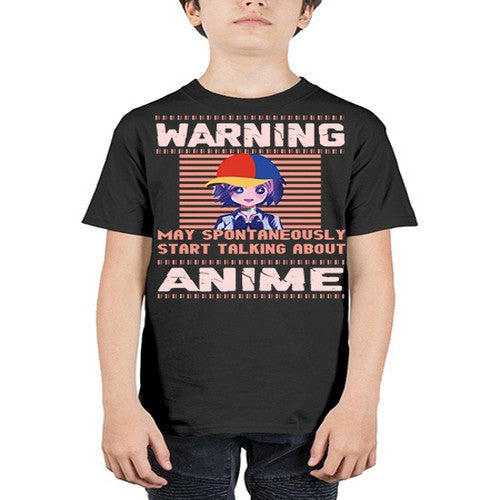warning may spontaneously start talking about anime287# - anime - Youth Tee Unisex