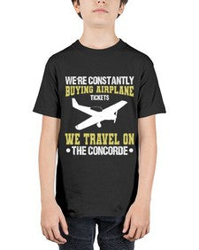 were constantly buying airplane  49# - airplane - Youth Tee Unisex