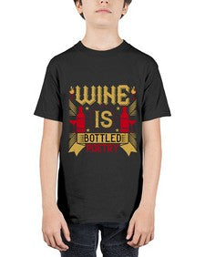 wine is bottled poetry 486# - drinking - Youth Tee Unisex