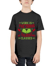 work is the curse of the drinking classes 491# - drinking - Youth Tee Unisex