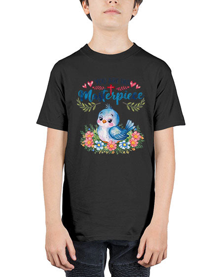 you are his masterpiece 85# - birds - Youth Tee Unisex