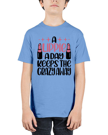 A Lippie A Day Keeps The Crazy Away Style 150# - beauty - fashion - Youth Tee Unisex