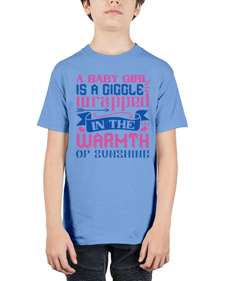 A baby girl is a giggle wrapped in the warmth of sunshine Style 256# - baby - Youth Tee Unisex