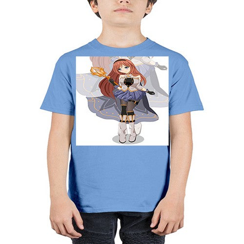 A beautiful girl with magic wand game 23# - anime - Youth Tee Unisex