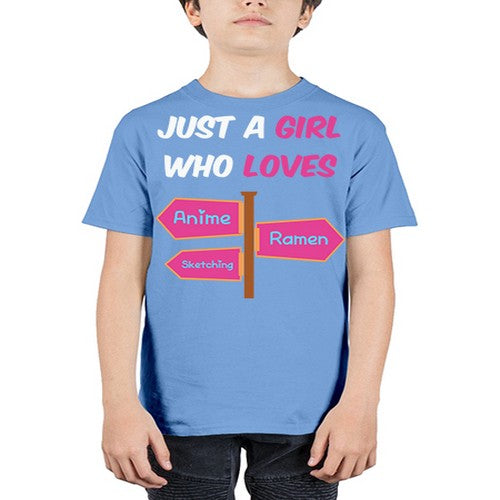 AGirl Who Love Anime Ramen Anime 189# - anime - Youth Tee Unisex