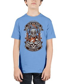 Astronaut Skull 243# - skull and bones - Youth Tee Unisex