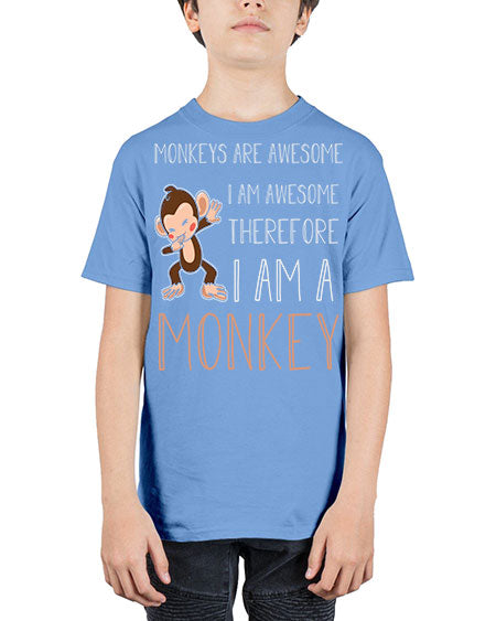 Awesome Monkey Cute Dabbing 2# - monkey - Youth Tee Unisex