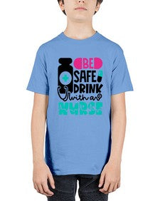 Be Safe Drink With An Nurse Style Style 602# - nurse - Youth Tee Unisex