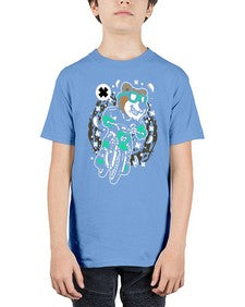 Bear motocross rider 15# - cartoon animals - Youth Tee Unisex