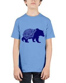 BearMandala 253# - mandala - Youth Tee Unisex