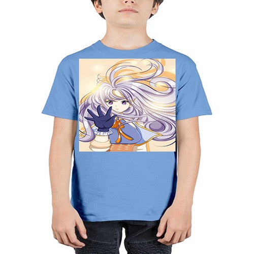 Beautiful and cute fairy with long purple hair 68# - anime - Youth Tee Unisex