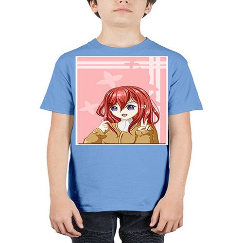 Beautiful and pretty little girl red long hair with 106# - anime - Youth Tee Unisex
