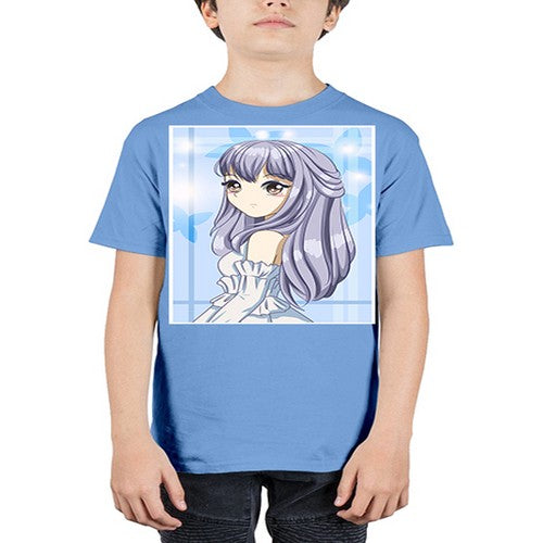 Beautiful and pretty princess silver hair 77# - anime - Youth Tee Unisex