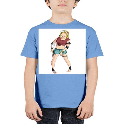 Beautiful girl volley in summer beach 38# - anime - Youth Tee Unisex