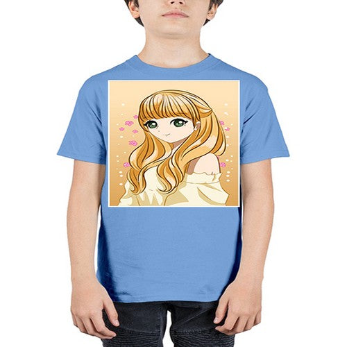 Beautiful princess blonde hair 147# - anime - Youth Tee Unisex