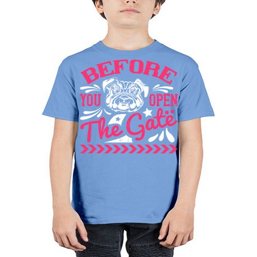 Before You Open The Gate Style 17# - dogs - Youth Tee Unisex