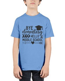 Bye elementary hello middle school 31# - eighth grade - Youth Tee Unisex