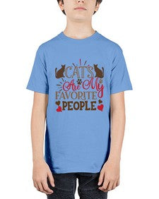 Cats Are My Favorite People Style 8# - cats - Youth Tee Unisex