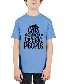 Cats Are My Favorite People Style 90# - cats - Youth Tee Unisex