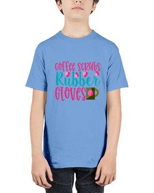 Coffee Scrubs Rubber Gloves Style 668# - nurse - Youth Tee Unisex