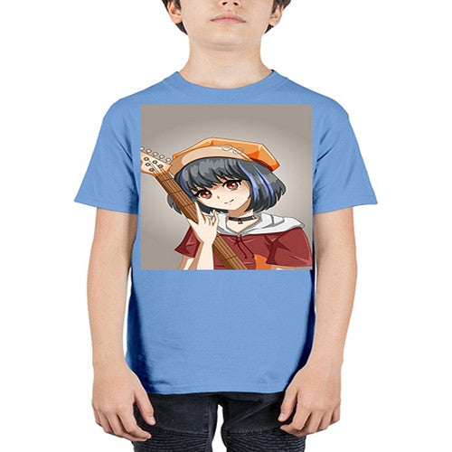 Cool and beautiful rockstar woman with guitar 8# - anime - Youth Tee Unisex