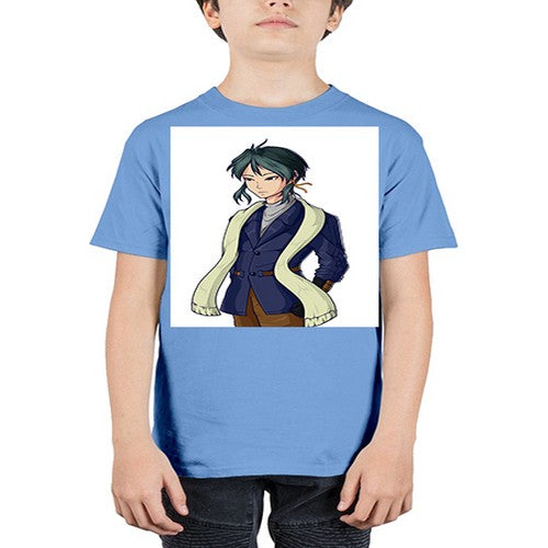 Cool man wearing shawl 59# - anime - Youth Tee Unisex