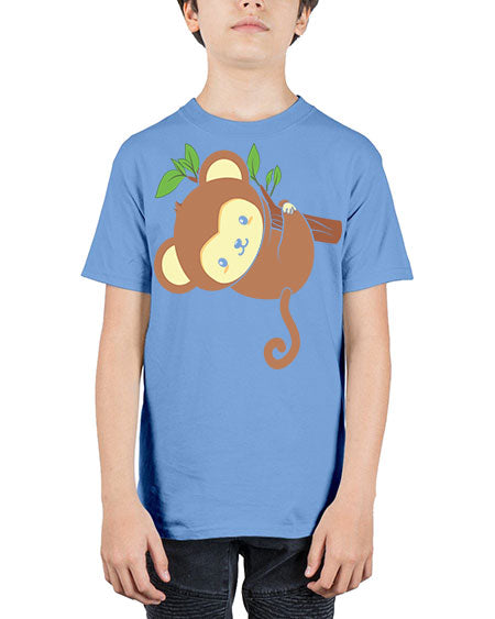 Cute Monkey Hanging on Tree 4# - monkey - Youth Tee Unisex