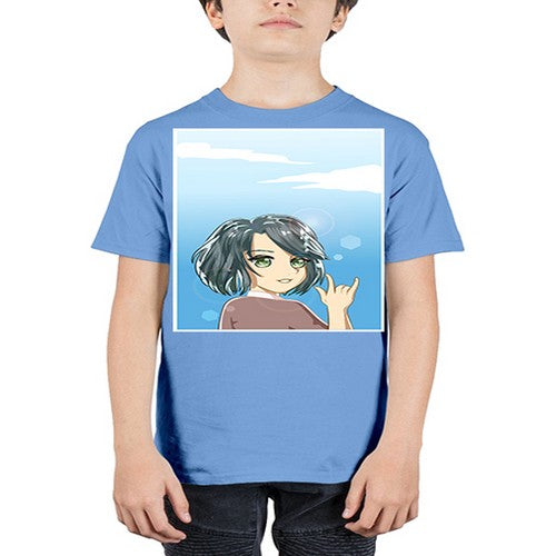 Cute and beautiful little girl with metal hand 151# - anime - Youth Tee Unisex