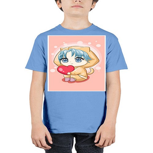 Cute and cool little boy with love 46# - anime - Youth Tee Unisex