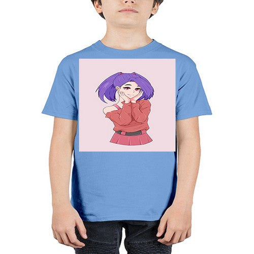 Cute girl with cute pose 138# - anime - Youth Tee Unisex