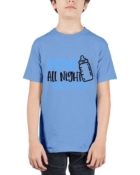 Drink All Night Milkaholic Style 304# - baby - Youth Tee Unisex