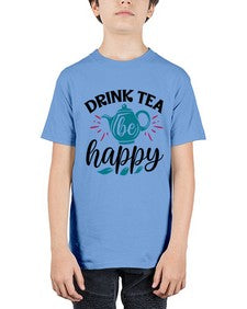 Drink Tea Be Happy 922# - tea - Youth Tee Unisex