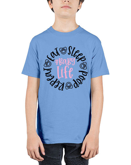 Eat Sleep Poop Repeat BabyLife Style 306# - baby - Youth Tee Unisex