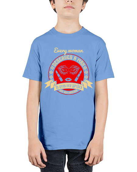 Every woman deserves a man to ruin her lipstick not her mascara Style 212# - beauty - fashion - Youth Tee Unisex
