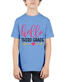 Hello Third Grade 350# - third grade - Youth Tee Unisex