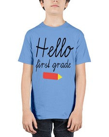 Hello first grade 274# - first grade - Youth Tee Unisex