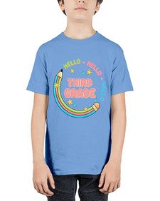 Hello third Grade Pencil 346# - third grade - Youth Tee Unisex