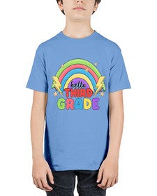 Hello third Grade Rainbow 348# - third grade - Youth Tee Unisex