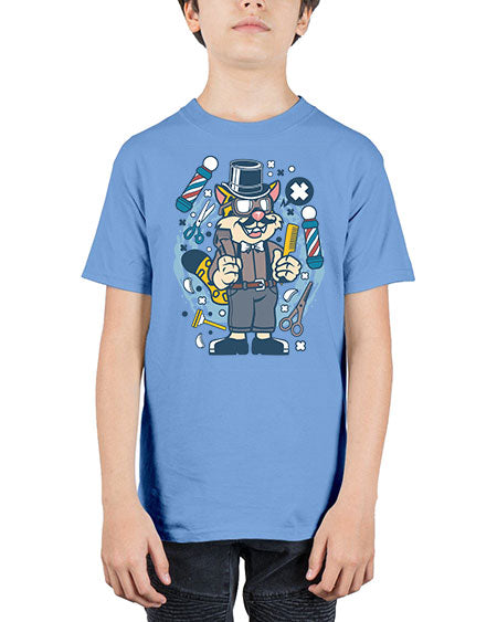Hipster Barber Leopard836# - barber - Youth Tee Unisex