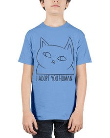 I Adopt You Human - cats - Youth Tee Unisex